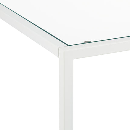 Table d'appoint cubique avec verre