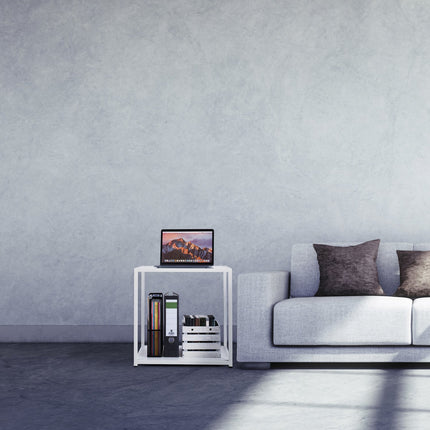 Table d'appoint cubique avec verre