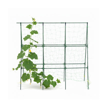 Cucumber Trellis Frame, Metal with Net, Foldable Design