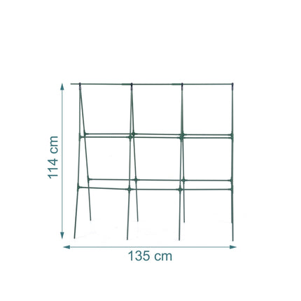 Cucumber Trellis Frame, Metal with Net, Foldable Design