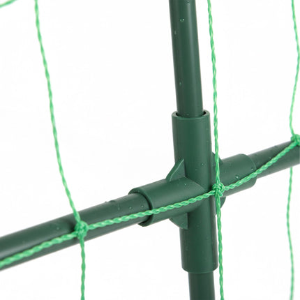 Cucumber Trellis Frame, Metal with Net, Foldable Design