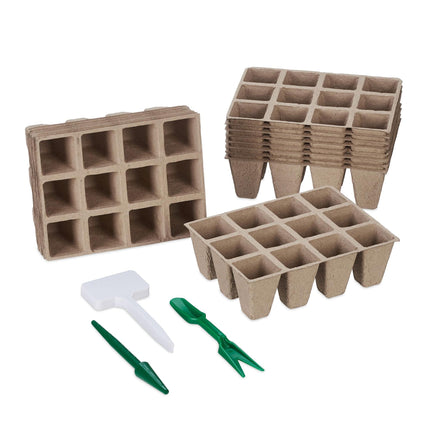 Anzuchttöpfe 192 Sets mit Zubehör
