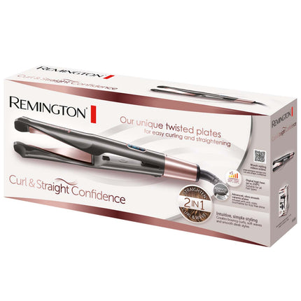Curl & Straight Hair Styler, Dual Function, Adjustable Heat