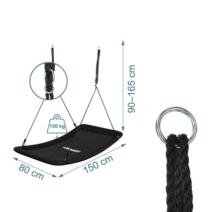 Curved Nest Swing, 150kg Capacity, Adjustable Height
