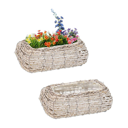 Pot de fleurs courbé - lot de 2