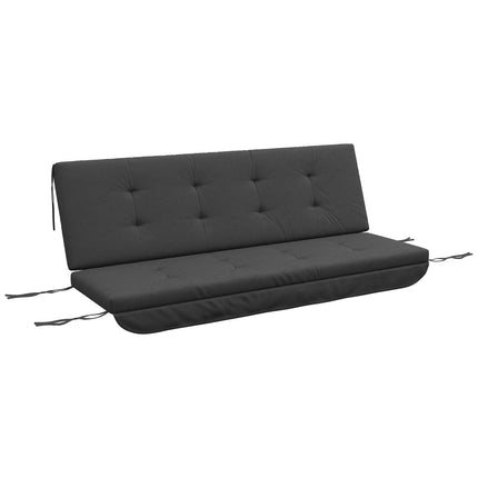 Hollywoodschaukelauflagen-Set – Dunkelgrau, 170 cm