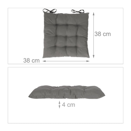 Kissen grau 4er Set