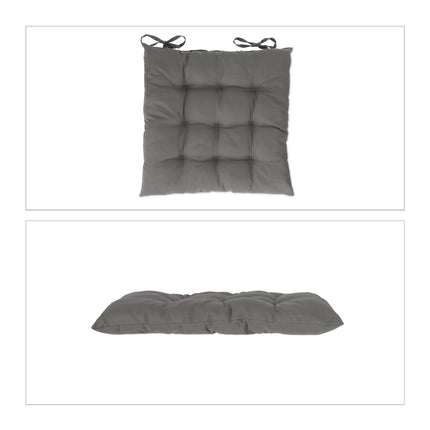 Kissen grau 4er Set