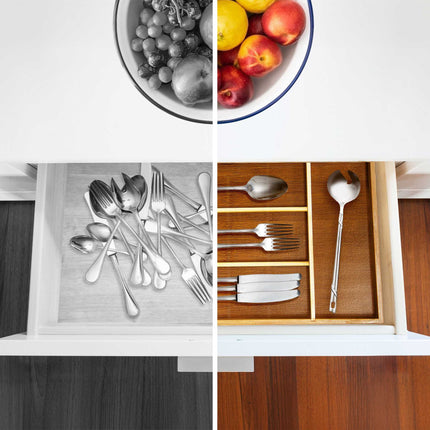 Cutlery box 4 compartments bamboo