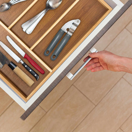 Cutlery box 4 compartments bamboo