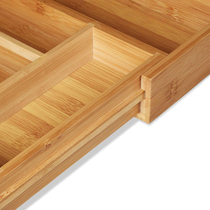 Box na příbory bambus 48 cm rozšiřitelný
