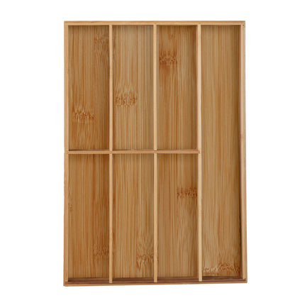 Cutlery tray in bamboo 7 compartments