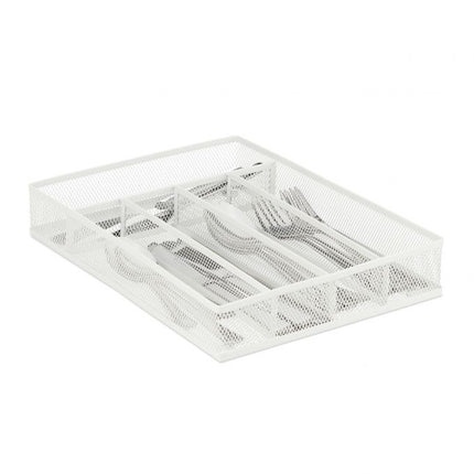 Range-couverts en métal blanc