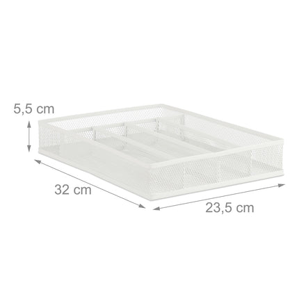 Range-couverts en métal blanc