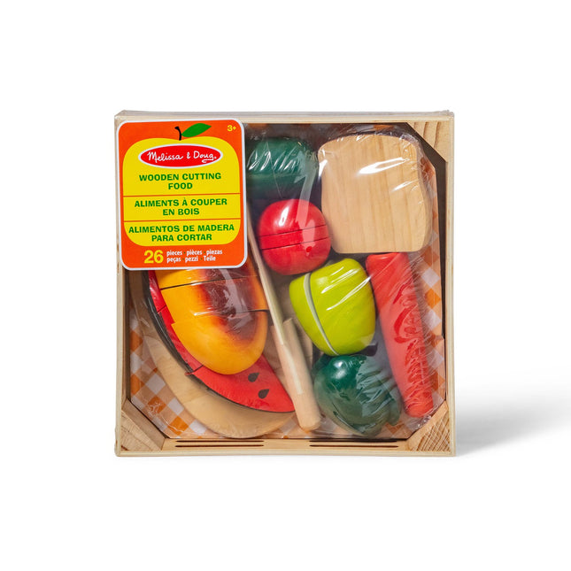 Schneidespielzeug aus Holz für Kinder, Spiellebensmittel aus Holz