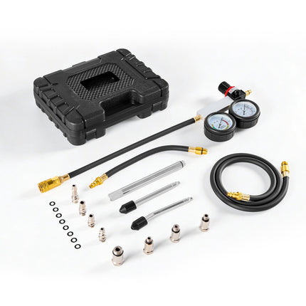 Cylinder Leak-Down Tester Kit, Dual Gauge 0-100 PSI, 4 Adapters