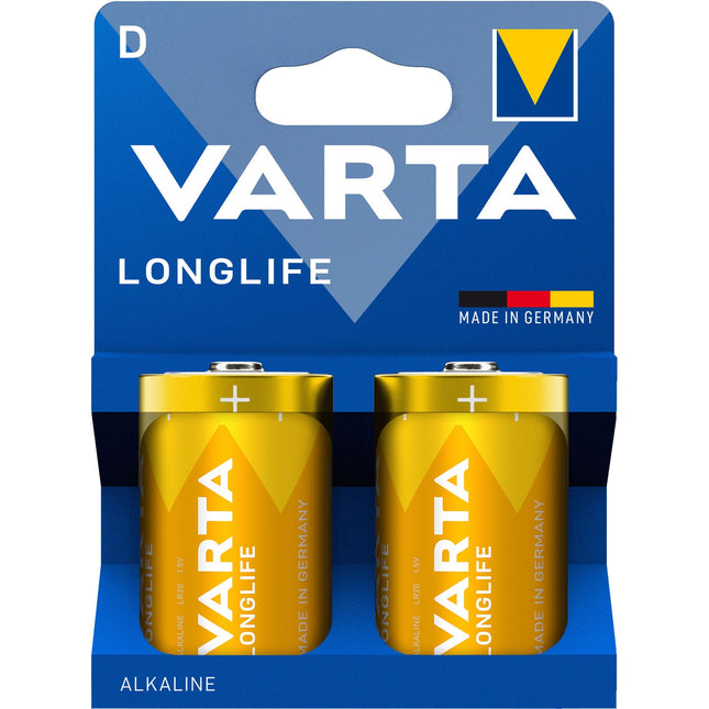 D-Batterien, langlebig, 2er-Pack, Alkali