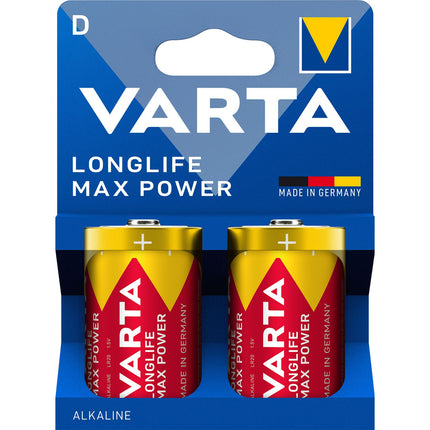 D Batterien, Longlife Max Power, 2er-Pack