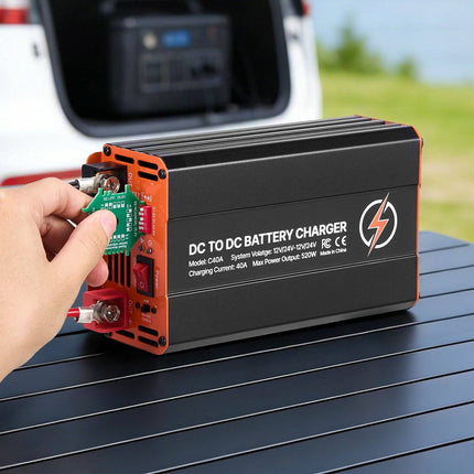 DC to DC Battery Charger 40A 520W, 12V 24V LiFePO4