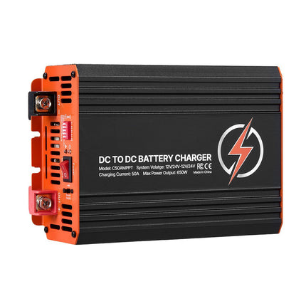 DC to DC MPPT Charger 50A 650W, 12/24V Dual Input