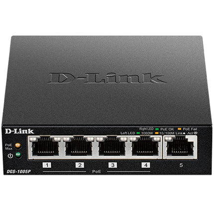 DGS-1005P 5-Port-Gigabit-PoE+-Switch