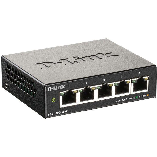 DGS-1100-05V2 5-Port Smart Managed Gigabit Switch