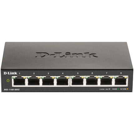 DGS-1100-08V2 8-Port Smart-Managed Gigabit Switch