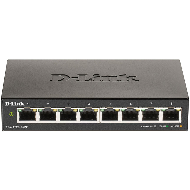 DGS-1100-08V2 8-Port Smart-Managed Gigabit Switch