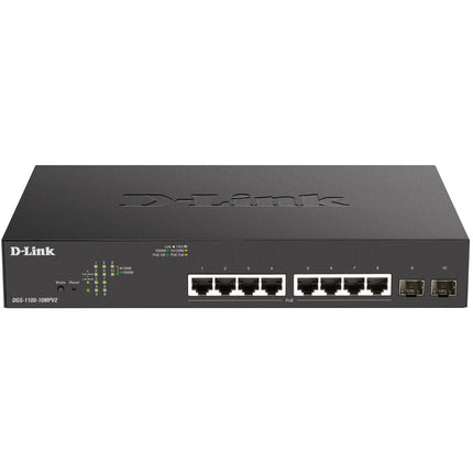 DGS-1100-10MPV2 10-port PoE+ Smart Manageable Gigabit switch