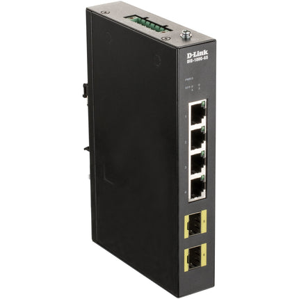 DIS-100G-6S 4-Port Gigabit Industrial Switch mit 2 x 100/1000M SFP