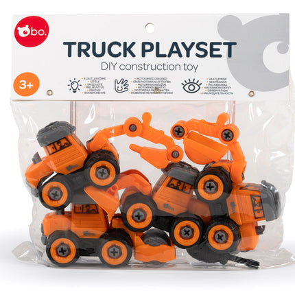 DIY Building Trucks Construction Toy Set for Kids