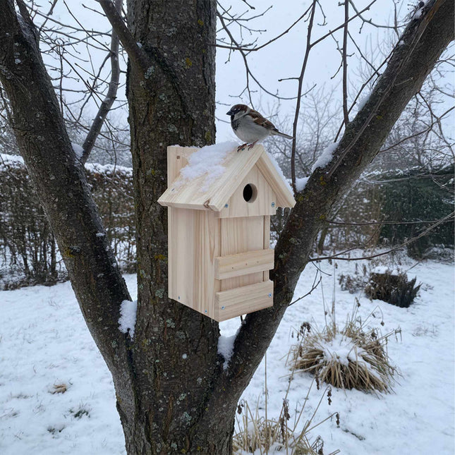DIY Wooden Nesting Boxes for Birds, Set of 2