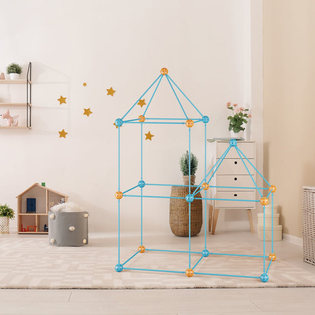 DIY-Konstruktionsspielzeug zum Bau einer Höhle