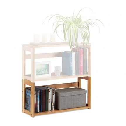 DIY stackable shelf in bamboo
