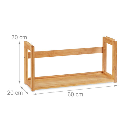 DIY stackable shelf in bamboo