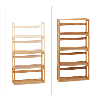 DIY stackable shelf in bamboo