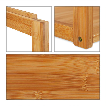 DIY stackable shelf in bamboo