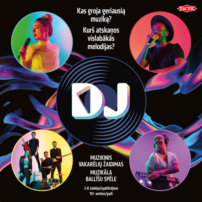 DJ-Musik-Brettspiel: Spiele beliebte Musik auf Lettisch und Litauisch
