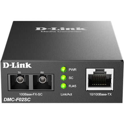 DMC-F02SC 10/100BaseTX auf 100BaseFX SC Multimode Medienkonverter 2 km