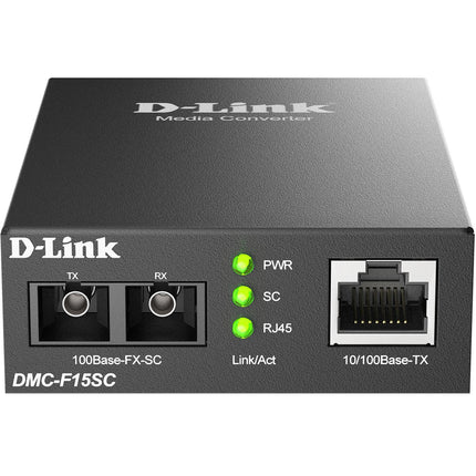 DMC-F15SC 10/100BaseTX auf 100BaseFX SC Single-Mode Medienkonverter 15km