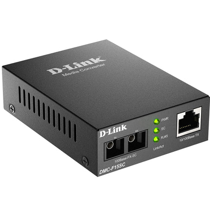 DMC-F15SC 10/100BaseTX auf 100BaseFX SC Single-Mode Medienkonverter 15km