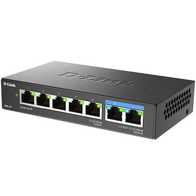 DMS-107 7-Port Multi-Gigabit Switch