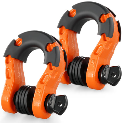 D-Ring Recovery Shackle 3/4 Inch, 2 Pack, 8T WLL