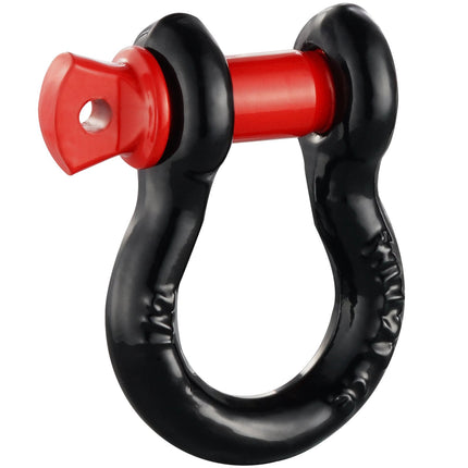 D-Ring Tow Shackles, 4-Pack, Screw Pin, 8-Ton