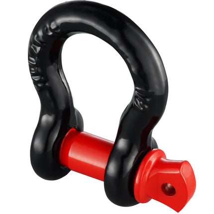 D-Ring Tow Shackles, 4-Pack, Screw Pin, 8-Ton