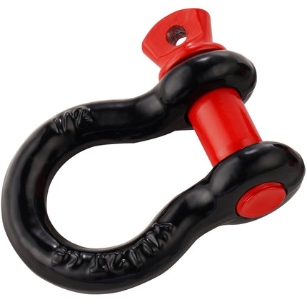 D-Ring Tow Shackles, 4-Pack, Screw Pin, 8-Ton