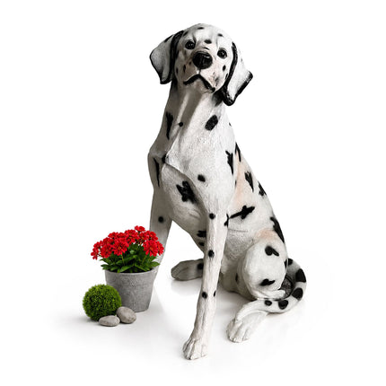Dalmatian Garden Dog Statue, Polyresin, 83 cm