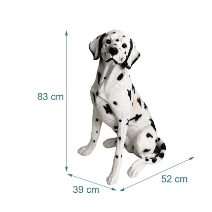 Dalmatian Garden Dog Statue, Polyresin, 83 cm
