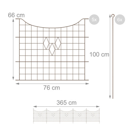 Dam fence with 5 fences