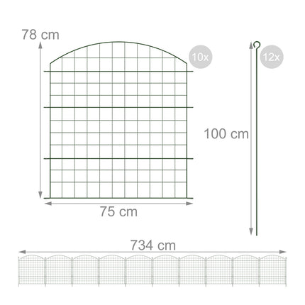Dam fence with top arch